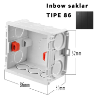 Inbow Dus 86mm Putih – Kotak Tanam / Box Saklar Stop Kontak – Tebal Premium, Cocok Semua Saklar