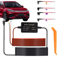 Hardwire Kit For Dash Camera 12V-24V To 5V USB C Hardwire Kit Dashboard Camera Car Charger Cable Kit Power Adapter Car