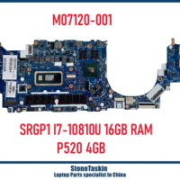 StoneTaskin M07133-001 M07120-001 For HP Zbook Firefly 14 G7 Laptop Motherboard I7-10510U SRGKW 16GB 32GB RAM P520 4GB GPU MB