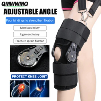 Hinged ROM Knee Brace Support for Knee Stability &amp; Recovery Aid, Patella Tendon Support, Tendonitis Pain Relief,Ligament Support