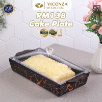 Vicenza PM138 Piring Kue Persegi Dengan Motif Marmer