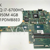 For HP Pavilion 15-AK Laptop Motherboard 15.6 inch SR2FQ i7-6700HQ GTX 950M 4GB DDR3L DAX1PDMB8E0 832848-001 832848-601 100% OK