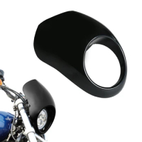 Motorcycle Cafe Headlight Fairing Custom Visor For Harley Sportster XL883 XL1200 Dyna Low Rider FX/XL Fork