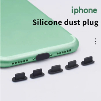 30PCS for Lightning Interface Port Silicone Dust Plugs Protector Cover Stopper Dustproof Cap for iphone11 12 13 Phone Accessory