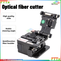 High precision Fiber Cleaver FW-C100E Cable Cutting Knife FTTH Optic Fiber Tools 12 Surface Blade Metal Material