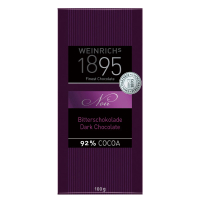 德國1895瑞奇 極致純黑92%黑巧克力100g