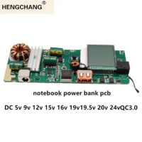 Notebook Power Bank BMS QC3.0 Battery Fast Charger PCB Shell DC5V12v15v 19V USB External DIY Pcba