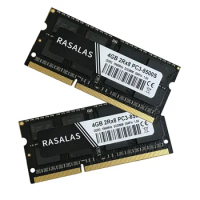 Rasalas DDR3 DDR4 RAM 4GB 8GB PC3- 8500S 10600S 12800S 1066/1333/160Mhz SO-DIMM 1.5V Notebook 204Pin Laptop Memory Sodimm NO-ECC