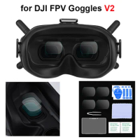 9H HD Tempered Glass Film for DJI FPV Goggles V2 Lens Dust-proof Protector Anti-scratch Film for DJI FPV Combo Drone Accesories