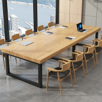 會議桌 長條桌 大型辦公桌 客製歐式實木桌大板桌辦公桌會議桌長方形洽談桌簡約書桌現代咖啡餐桌『KLG1691』