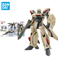 Bandai Original The Super Dimension Fortress Macross Anime HG 1/100 PLUS YF-19 Action Figure Toys Model Gifts for Children