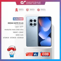 XIAOMI REDMI NOTE 15 4G RAM 8GB | 128GB 256GB - MediaTek Helio G100-Ultra Layar AMOLED 6,77 inci Kam