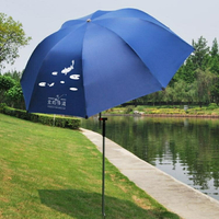 空鉤悟道全遮光釣魚傘 2.4米萬向防雨新款釣魚遮陽傘防曬垂釣雨傘