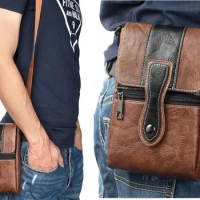 Shoulder Belt Men Crossbody Phone Bag Outdoor Casual Waist Pouch For Moto G Play 2021 Pure,Oppo A15 A54s A96,Vivo X80 X Note V23