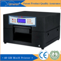 Airwren AR-LED Mini4 A4 Size Automatic Digital Inkjet UV Printer for Phone Case Leather Guitar Picks Stone Printing Machine