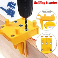 New Woodworking Tool Handheld Drill Guide Hole Saw Tools Woodworking Dowelling Jig Drill Bits Drilling Locator Straight