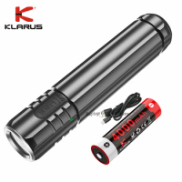 KLARUS EC20 Flashlight Max 110 Lumens 200M Beam Distance Rechargeable EDC Torch Light Lanterns Built-in 21700 Battery