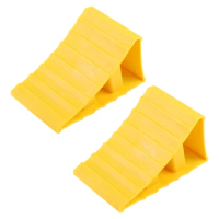 2Pcs Car Wheel Chock High Strength Car Tyre Stopper Auto Wheel Stop Slider Block for TRIANGLE Support Pad D7WD