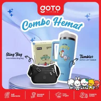 [Goto Paket Bundling 2 In 1] Botol Minum Tumbler BT21 Sport Tahan Panas Dingin 1200ML + Sling Bag Ta