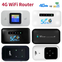 4G/5G Lte Wireless Router 150Mbps Portable Pocket WIFI Router Color LCD Display SIM Card MiFi Modem 3000mAh Mobile Wifi Hotspot