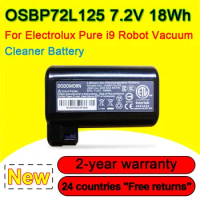 7.2V 18Wh OSBP72L125 Battery For Electrolux Pure i9 Robot Vacuum Cleaner Series Replacement 7.2V 18Wh With Tracking Number