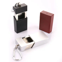 Fashion Portable Ashtray With lid Keychain Pocket Ashtray Mini Metal Ashtray