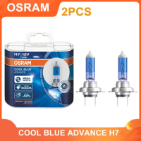 OSRAM COOL BLUE ADVANCE H7 62210CBA PX26d Halogen Bulb 12V 55W 5000K Mega White Light Car Headlight Hi/lo Beam +50% Brightness