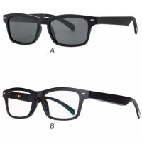 Glasses Wireless Bone Conduction Sport Music Eyeglasses Bluetooth-compatible Outdoor Travel Eyewear for Phone, Sunglasses