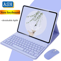 ASH for OPPO Pad 2 11.61" Air 10.36 inch Bluetooth Wireless Keyboard Case and Mouse For OPPO Pad 11 2022 Soft Folio Stand Cover