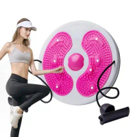 Waist Twisting Exercise Disk Waist Twist Machine Rotating Disc Twist Board Abdominal Exercise Equipment With Magnets &amp; Handles