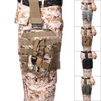 Tactical Drop Leg Holster Detachable Molle Drop Leg Thigh Holster Hunting Leg Harness for Glock 17 19 1911 Beretta M9 SIG P226