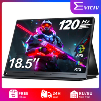 EVICIV 18.5 Inch 120Hz Computer Gaming Display FHD 1080P USB-C HDMI IPS Screen Portable Monitor for Laptop MacBook Surface PC