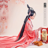 Traditional Han Dynasty Costume Hanfu Embroidery Female Costume Similar to TV Play Legend of BanShu Design Photography Costume