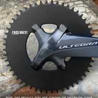 PASS QUEST 110BCD Chainring 4 Bolt Narrow Wide Chain ring Closed Crown 46/48/50/52/54/56/58T for Shimano R7000 R8000 R9100