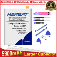 HSABAT 0 Cycle 5900mAh LIP1624ERPC Battery for Sony Xperia X Performance XP F8132 F8131 Replacement Accumulator