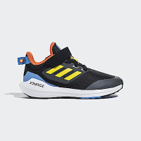 Adidas EQ21 Run 2.0 EL K [GY4369] 中童 慢跑鞋 運動 休閒 緩震 魔鬼氈 包覆 黑 黃