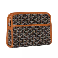 Goyard Trousse Jouvence PM Clutch Bag Black Tan