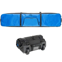 Padded Snowboard Bag with Wheels for Air Travel, Waterproof Roller Snowboard Bag, Rollup Space Saver