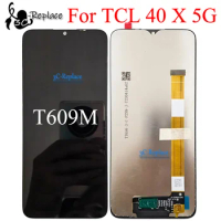 Black 6.56 Inch For TCL 40 X 5G 40X T609M Full LCD Display Touch Screen Digitizer Assembly Panel Replacement parts