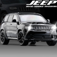 1:32 Jeep Grand Cherokee TRACK hack ของเล่น off-road รถ SUV รถเปิดประตูของเล่นเด็กของขวัญ V219