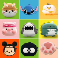 Soft Silicone Headphone Case For Redmi Buds 4 Pro Wireless Earphone Box Cute Cartoon Anime Earbuds Protective Cover Accessories
