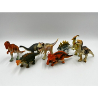 【玩具兄妹】現貨! 侏羅紀恐龍 恐龍公仔模型(13~15公分) 霸王龍 迅猛龍 鐮刀龍 雙冠龍 恐龍動物模型