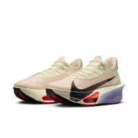 【NIKE 耐吉】運動鞋 跑步鞋 女鞋 W AIR ZOOM ALPHAFLY NEXT% 3 米白 黑紫 緩震 路跑 碳纖維(FD8315101)