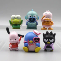 Sanrio Figures Gashapon Pochacco Fans Support Action Figure Hangyodon Tuxedosam Anime Kawaii Model Toys For Kids Christmas Gifts