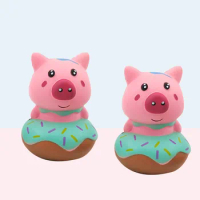 Novelty Funny New Squishy Simulation Foam Doughnut Pig PU Venting Decompression Slow Rebound Toy Slow Rise Decompression Toy