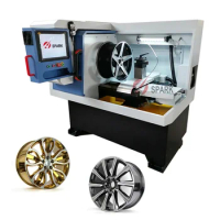 New 380V or 220V Approved Wheels Repair Diamond Cutting Horizontal Lathe CNC Machine for 18' 19' 20' 22' 24' Forged Wheels