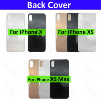 Original for iphone x/xs /xs max Back Glass Replacement with Logo Big Hole Back Housing Rear Glass Battery Cover Hight Quality