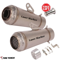 51MM 60MM Universal Motorcycle Left Right GP Exhaust Pipe Scooter Escape Muffler DB Killer For KTM Z1000 S1000RR CBR650R