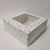 Box/ Dus Ivory Putih Bintang 15x15x8cm -10pcs