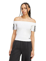 เสื้อยืดผู้หญิง แขนสั้น Adicolor Bandeau รุ่น JV9741 สีขาว